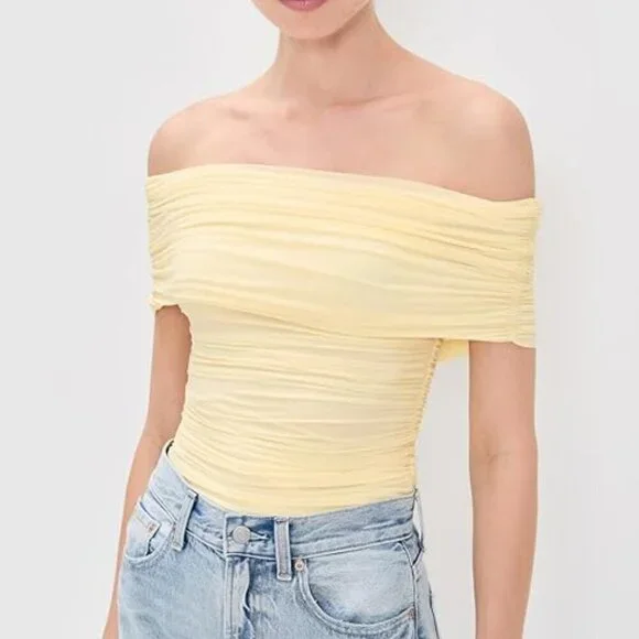 Ronny Kobo  Off The Shoulder Short Sleeve - Picture 3 of 7